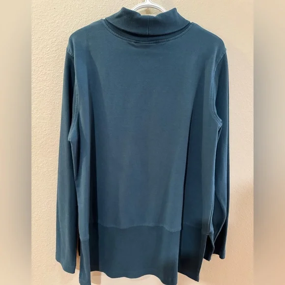 Ariat® Ladies R.E.A.L.™ Funnel Sweater Dark Teal, Sz XL EUC - Picture 3 of 6